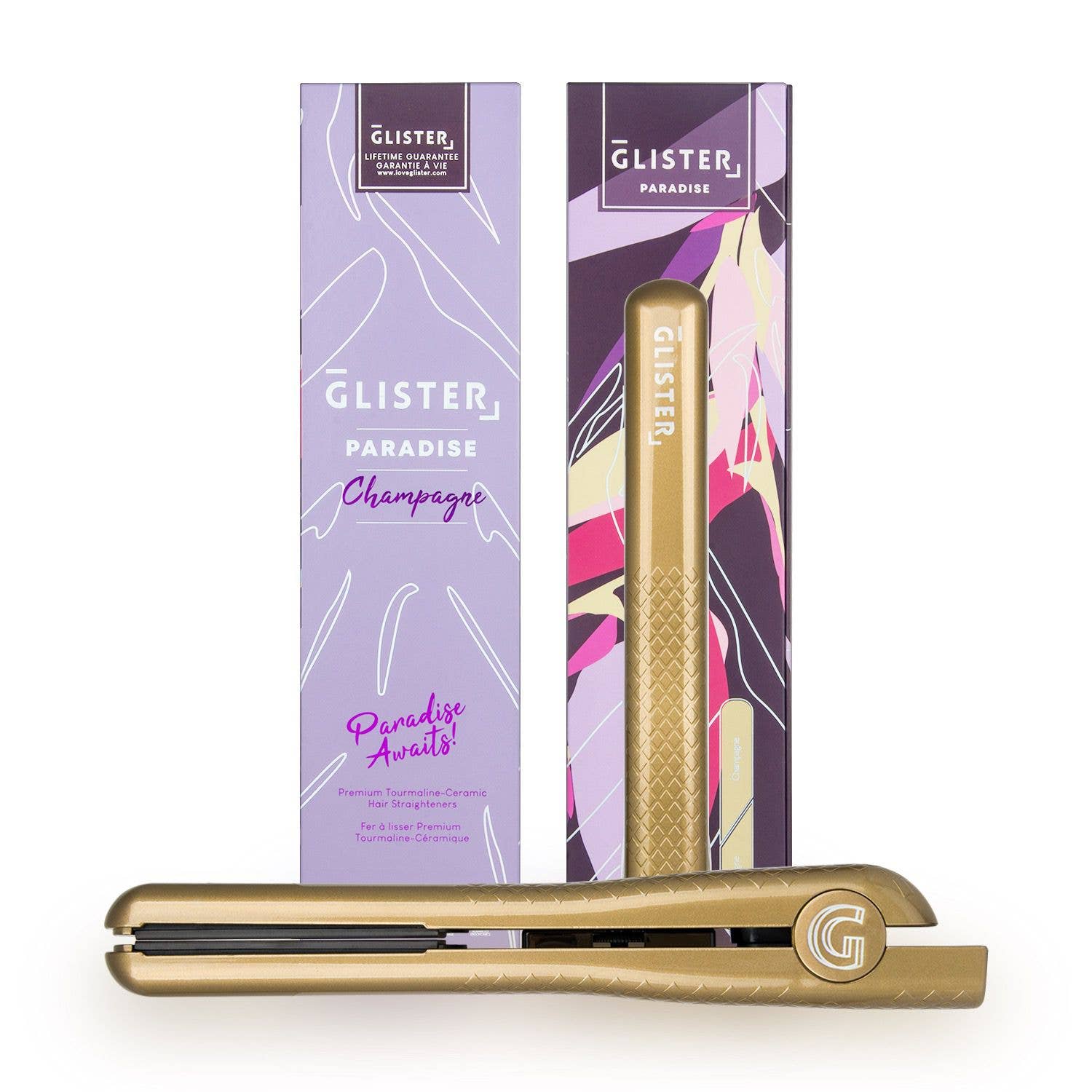 Glister - Glister Paradise 1.25" Tourmaline Flat Iron for Smooth Hair