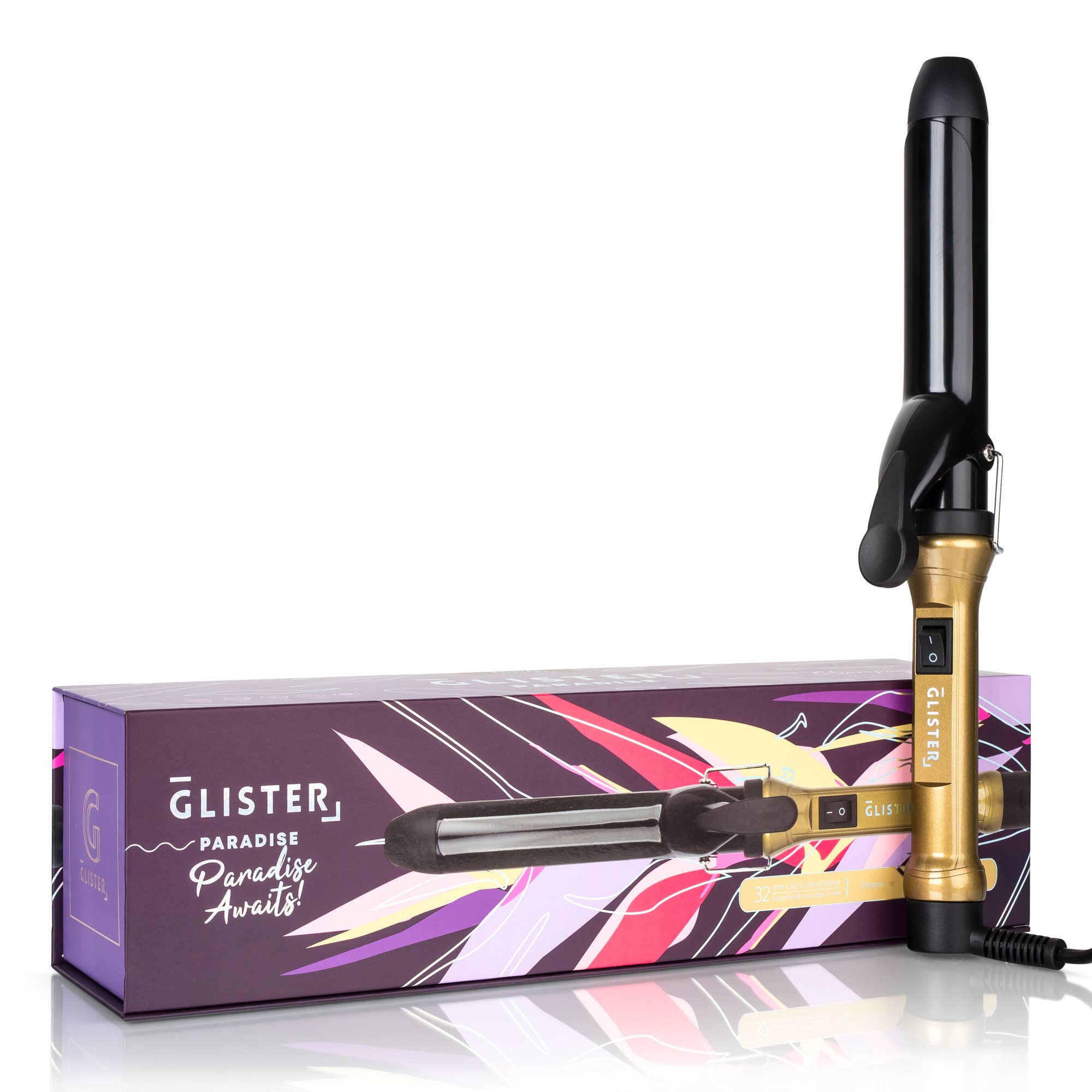 Glister - Paradise 32mm (1.25") Max Volume Clip Curling Wand
